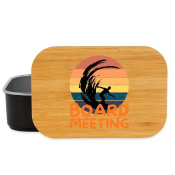 Surfing Board Meeting - Lunch Box - Schwarz - Vorne