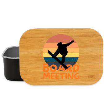 Snowboarding Board Meeting - Lunch Box - Schwarz - Vorne