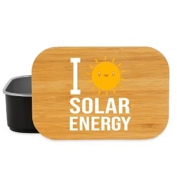 Solaire Durabilité Énergies renouvelables - Boîte à goûter - noir - Devant