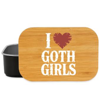 I Love Goth Girls - Lunch Box - black - Front