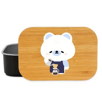 Cozy Polar Bear Barista - Lunch Box - Schwarz - Vorne