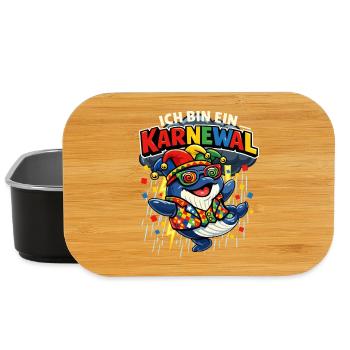 Karneval Ich Bin Ein Karnewal Wal - Lunch Box - Schwarz - Vorne
