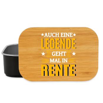 Légende à la retraite - Boîte à goûter - noir - Devant