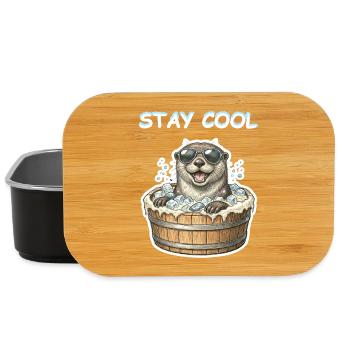 Stay Cool Eisbaden Otter - Lunch Box - Schwarz - Vorne