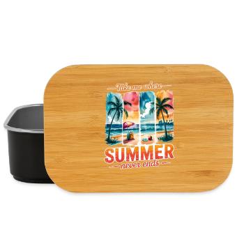 Bring mich dorthin, wo der Sommer nie endet - Lunch Box - Schwarz - Vorne