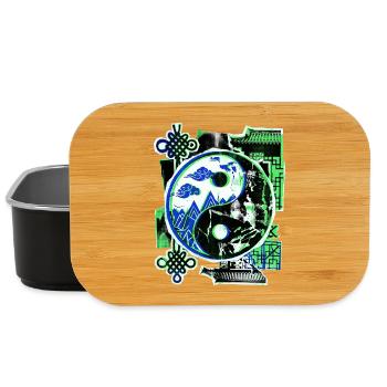 Yin and Yang Asian - Lunch Box - black - Front
