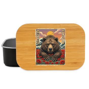 Bär Kawaii - Lunch Box - Schwarz - Vorne