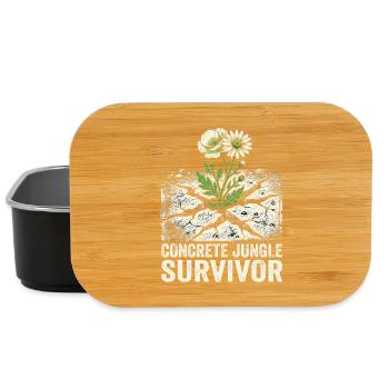 Survivant de la jungle de béton - Boîte à goûter - noir - Devant