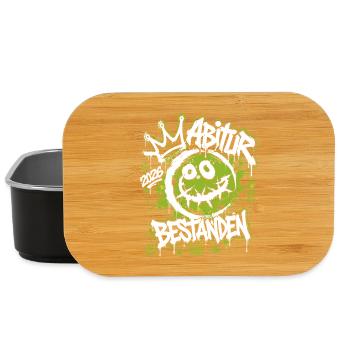 Graffiti Zombie Street Art Grün Abitur 2026 - Lunch Box - Schwarz - Vorne