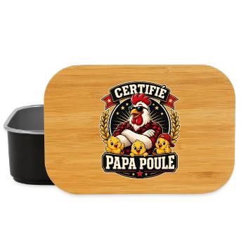 Certified Chicken Dad - Lunch Box - black - Front