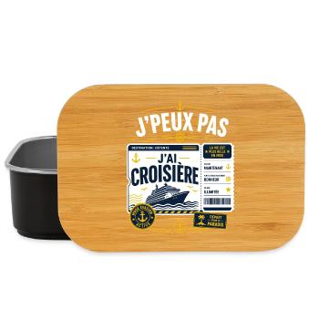 J'Peux Pas J'Ai Croisière Destination Détente - Boîte à goûter - noir - Devant