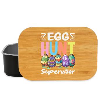 Frohe Ostern Süßer Osterhase Eiersuche Ostereier - Lunch Box - Schwarz - Vorne