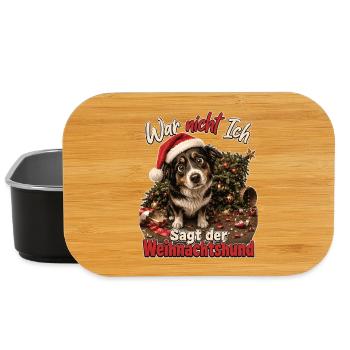 War nicht Ich, Sagt der Weihnachtshund - Lunch Box - Schwarz - Vorne