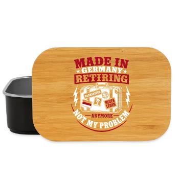 Made In Germany Retiring Not My Problem - Lunch Box - Schwarz - Vorne