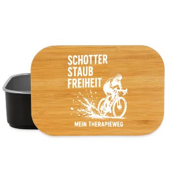 Schotter Freiheit Gravelradfahren - Lunch Box - Schwarz - Vorne