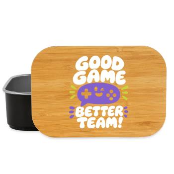 Bon jeu Meilleure équipe - Boîte à goûter - noir - Devant