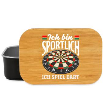 Lustige Darts Sprüche Darts Geschenke - Lunch Box - Schwarz - Vorne