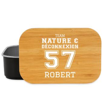 Team Nature Deconnexion 57 Robert T-Shirt Cadea... - Boîte à goûter - noir - Devant