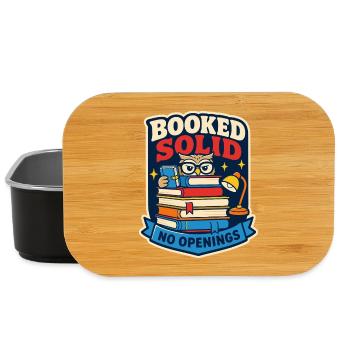 Booked Solid – No available dates - Lunch Box - black - Front