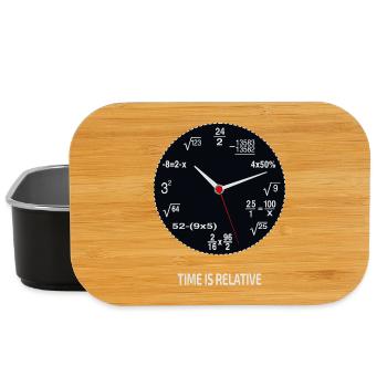 Time Is Relative – Wissenschaft und Zeit - Lunch Box - Schwarz - Vorne