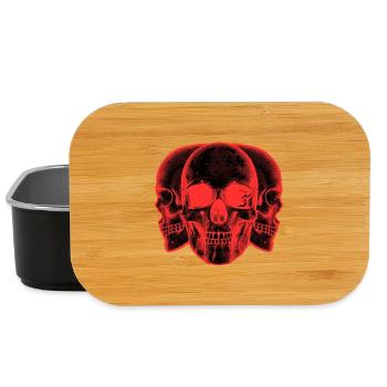 Red skulls - Lunch Box - Schwarz - Vorne