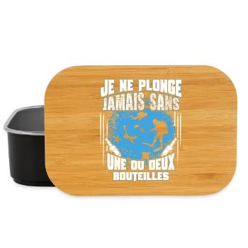 Une ou deux bouteilles - Boîte à goûter - noir - Devant