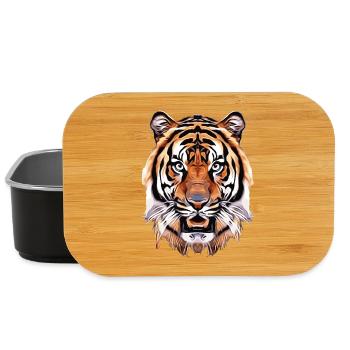Majestätischer Tiger – Stärke und Eleganz - Lunch Box - Schwarz - Vorne