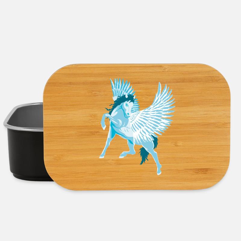 Pegasus Geflügelte Pferde der griechischen Mythologie - Lunch Box - Schwarz