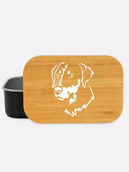 Dobermann Kopf "Black Edition" - Lunch Box - Schwarz