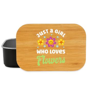 Blume Blumen - Lunch Box - Schwarz - Vorne