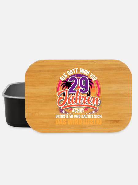 29. Geburtstag Als Gott Mich Schuf Vor - Lunch Box - Schwarz