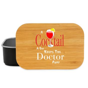 A Cocktail a day keeps the doctor away - Lunch Box - Schwarz - Vorne
