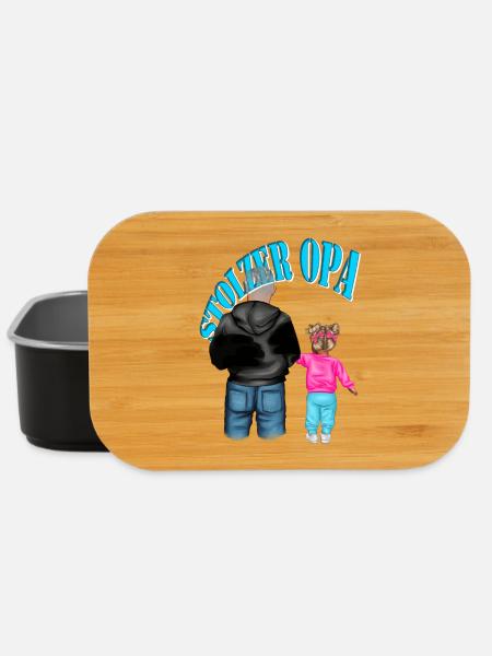 STOLZER OPA - Enkelin blonde Haare Kind Mädchen - Lunch Box - Schwarz