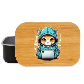 Coding cat - Lunch Box - Schwarz - Vorne