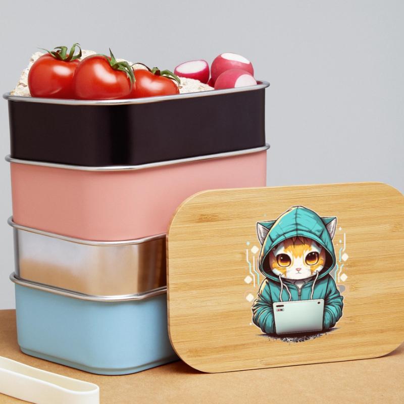 Coding cat Lunch Box