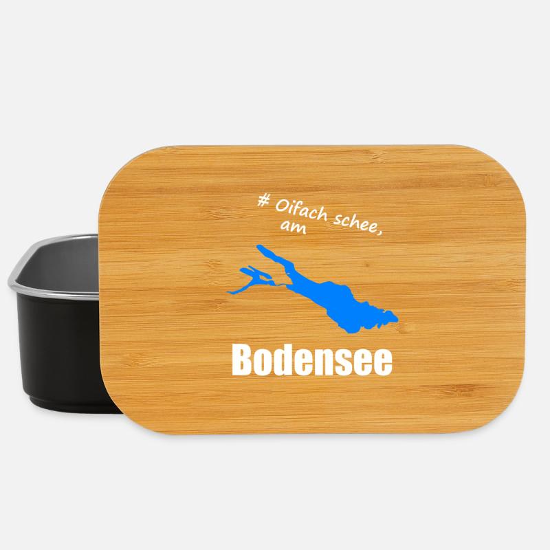 # Oifach schee, am Bodensee - Lunch Box - Schwarz