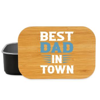 Best Dad in Town - Lunch Box - black - Front