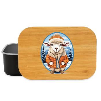 Sweet Sheep - Lunch Box - black - Front