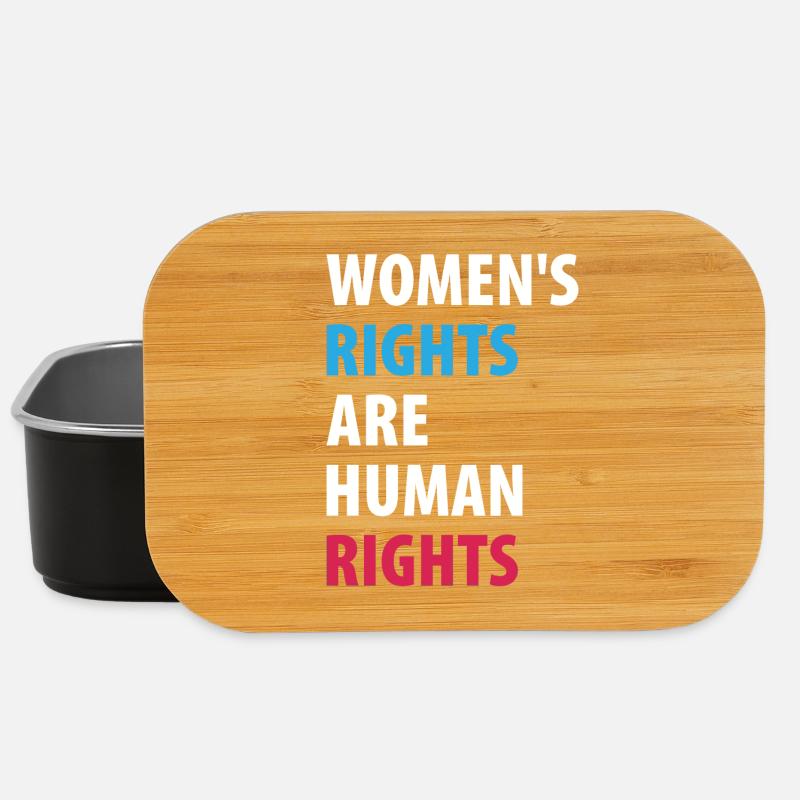 Les droits des femmes sont des droits humains - Boîte à goûter - noir