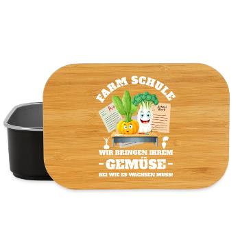 Ferme-école de légumes - Boîte à goûter - noir - Devant
