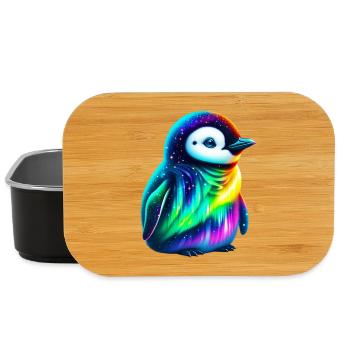 Aurora Borealis Pinguin - Lunch Box - Schwarz - Vorne