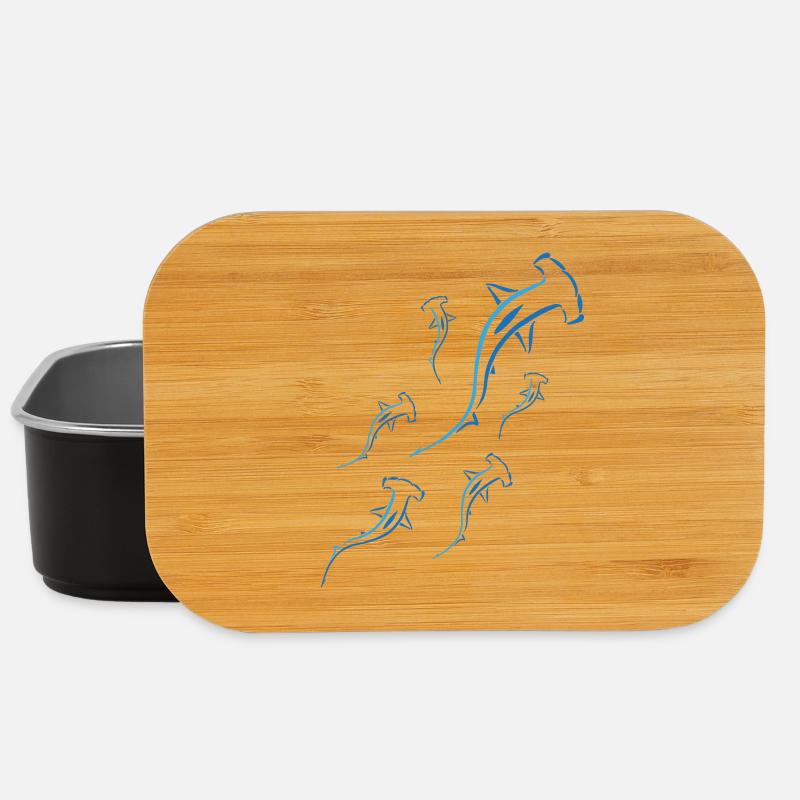 Hammerhead shapes - Lunch Box - Schwarz