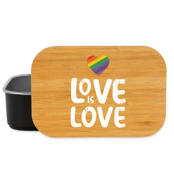 LGBTQ Pride Month - Love is Love - Lunch Box - black - Front