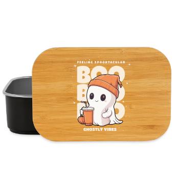 Halloween Costume, Little Ghost, Ghost, Pumpkin - Lunch Box - black - Front