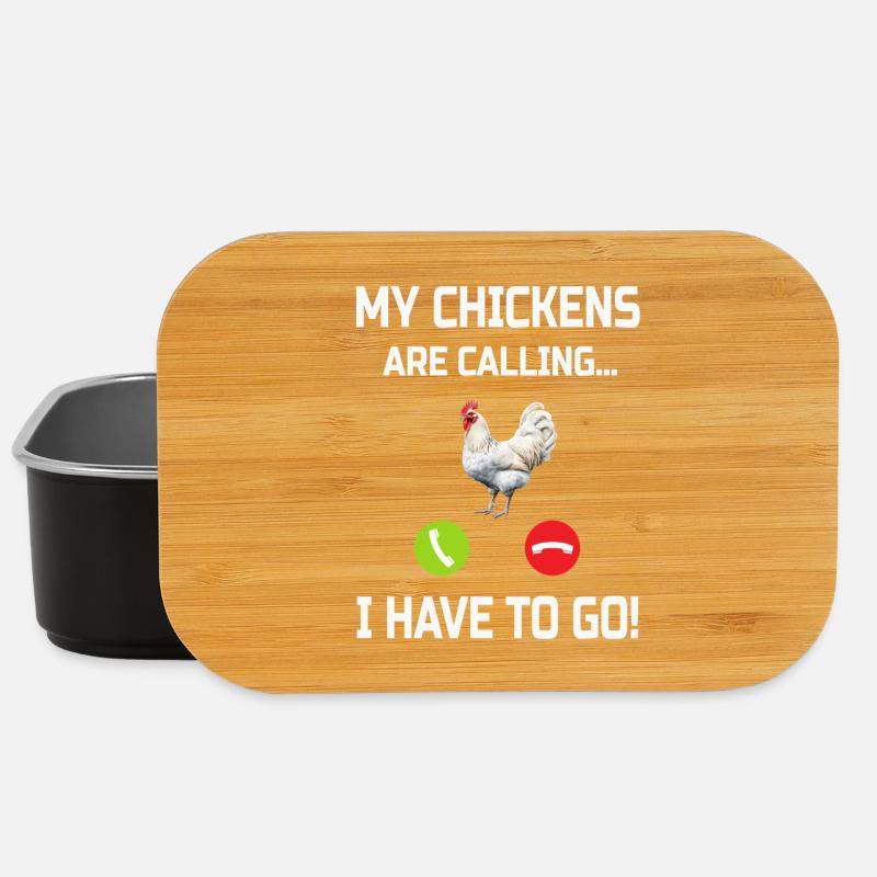 Chicken Chickens - Lunch Box - black