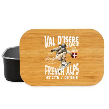 Skateboardeur sur les Alpes Françaises - Boîte à goûter - noir - Devant