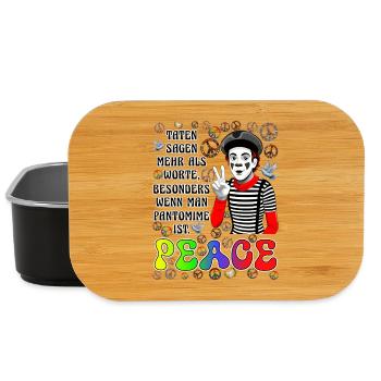 Friedens Pantomime - Lunch Box - Schwarz - Vorne