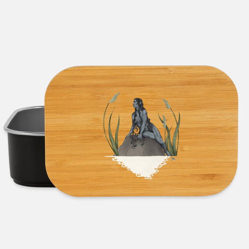 Nymph in a pond - Lunch Box - black