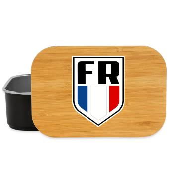 France Flag Official French symbol - Lunch Box - black - Front