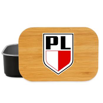 Polnische Flagge Nationalfarben Polnisch - Lunch Box - Schwarz - Vorne